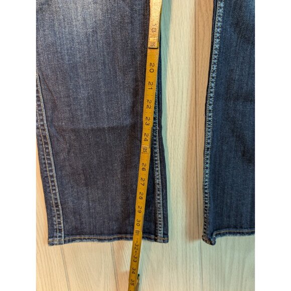 Silver Jeans Frances 18" Bootcut Flare Size Womens 33x33 Low Rise Dark Wash - Picture 11 of 11